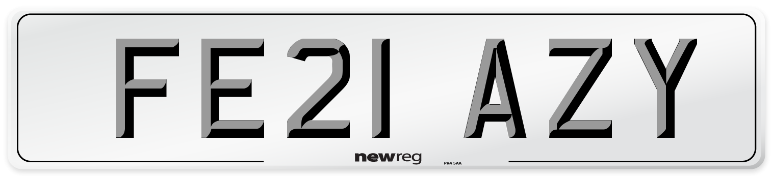 FE21 AZY Number Plate from New Reg